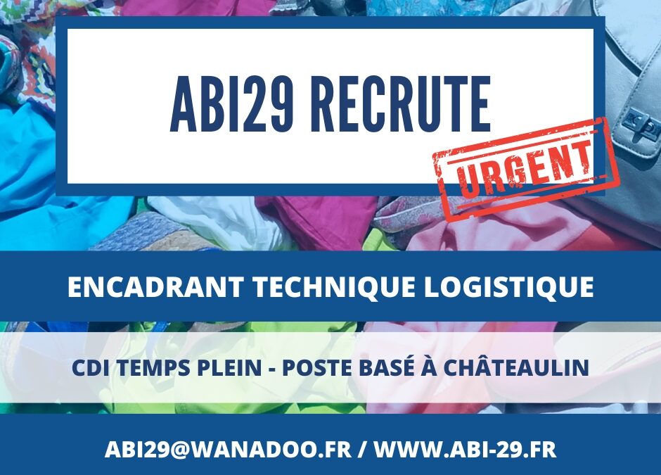 Offre D Emploi Encadrant E Technique Logistique En CDI Abi29